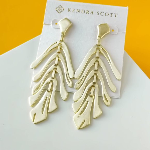 COPY - Luca Gold Statement Earrings by Kendra Scott - Picture 1 of 3